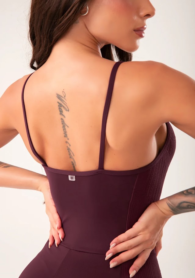 Dark Cherry Harmony Jumpsuit