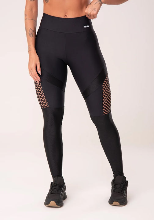 Leggings - Energy with Mesh Black