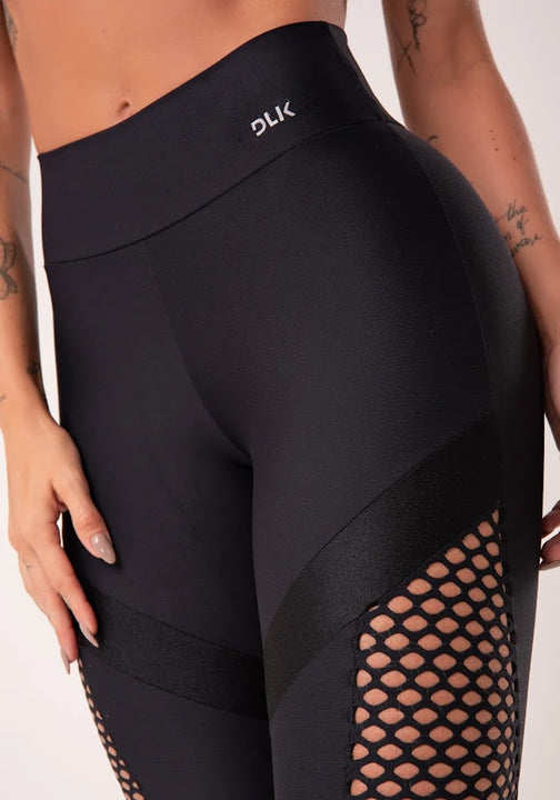Leggings - Energy with Mesh Black