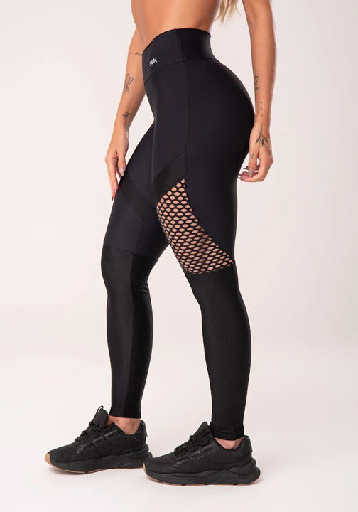 Leggings - Energy with Mesh Black