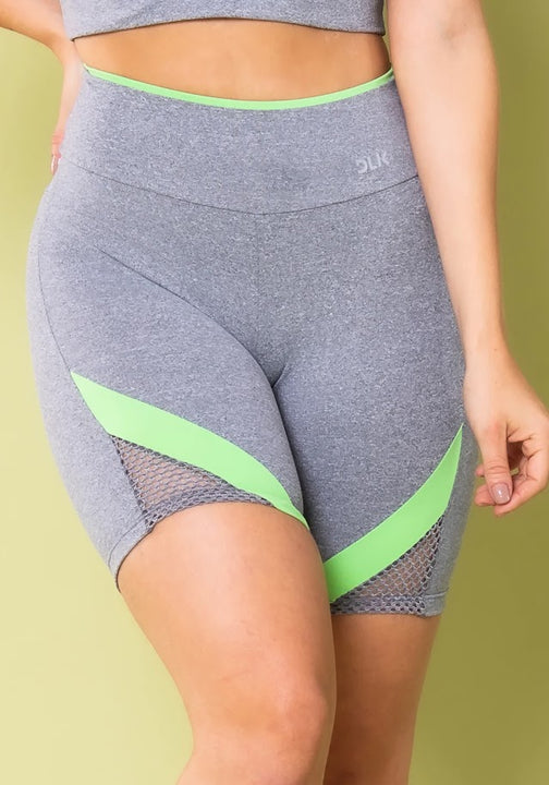 Shorts - Energy Heather with Mesh