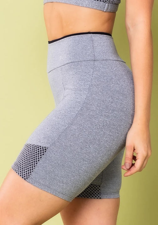 Shorts - Energy Heather with Mesh