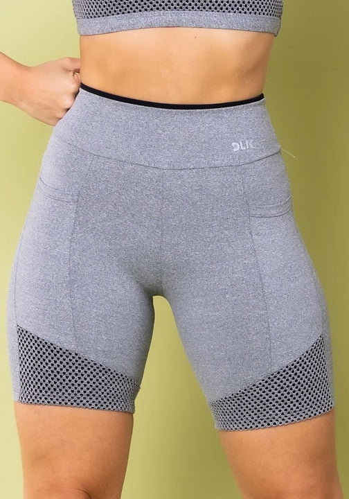 Shorts - Energy Heather with Mesh