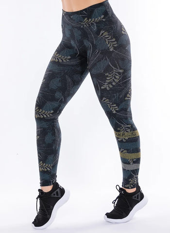 Leggings - Printed Floral Dark