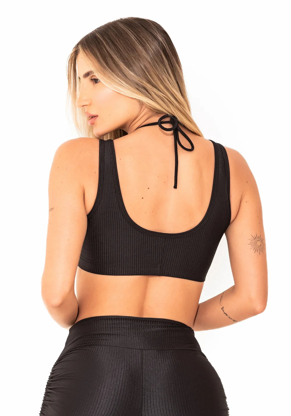 Black Elegance Double Strap Top