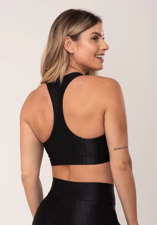 Black Evolution Swim Top