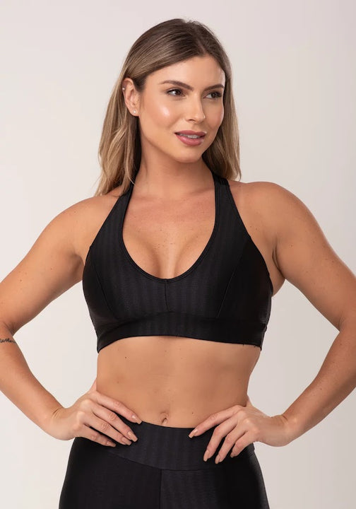 Black Evolution Swim Top