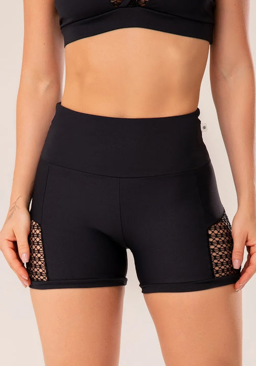 Black Harmony Mesh Shorts