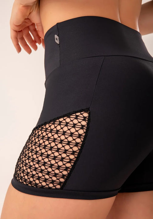 Black Harmony Mesh Shorts