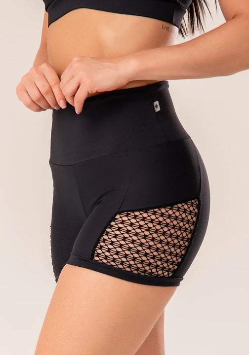 Black Harmony Mesh Shorts