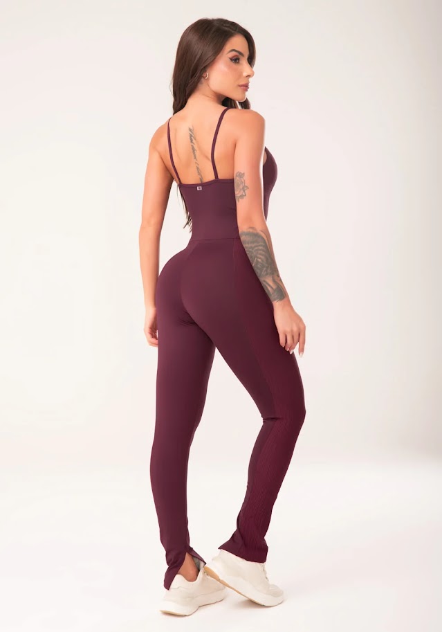 Dark Cherry Harmony Jumpsuit
