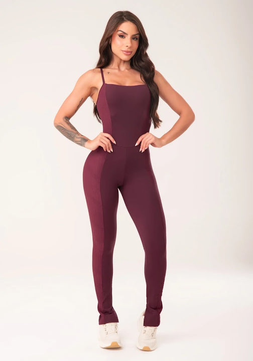 Jumpsuit - Dark Cherry Harmony