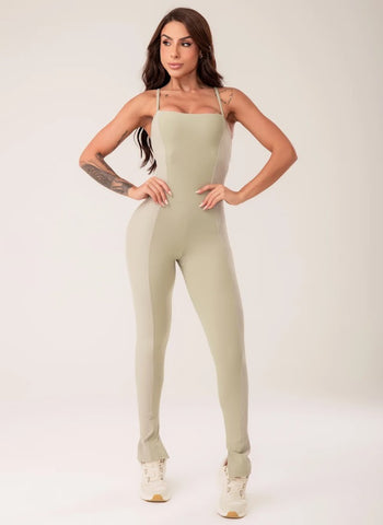 Jumpsuit - Olive Green Harmony