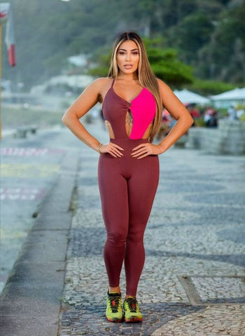 Jumpsuit - Kim Brown & Pink