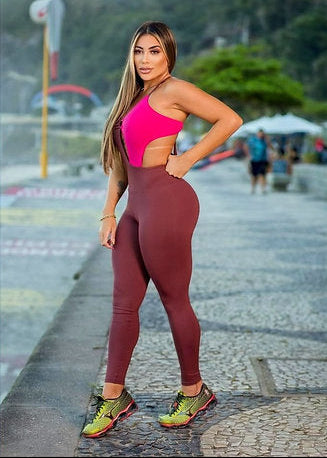 Jumpsuit - Kim Brown & Pink