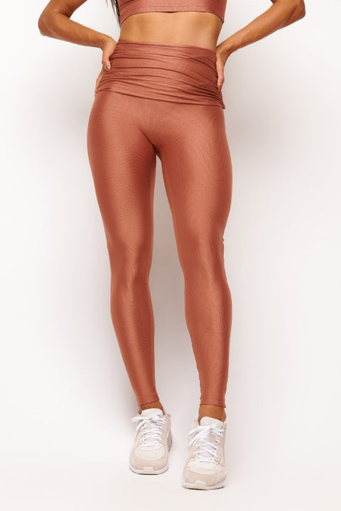 Bronze Essence Adjustable Waistband Leggings