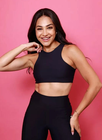 Top Cropped - Black Move