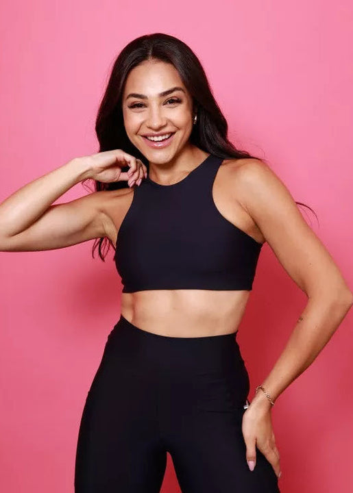 Top Cropped - Black Move