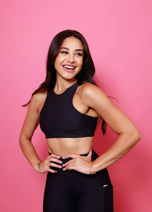 Top Cropped - Black Move